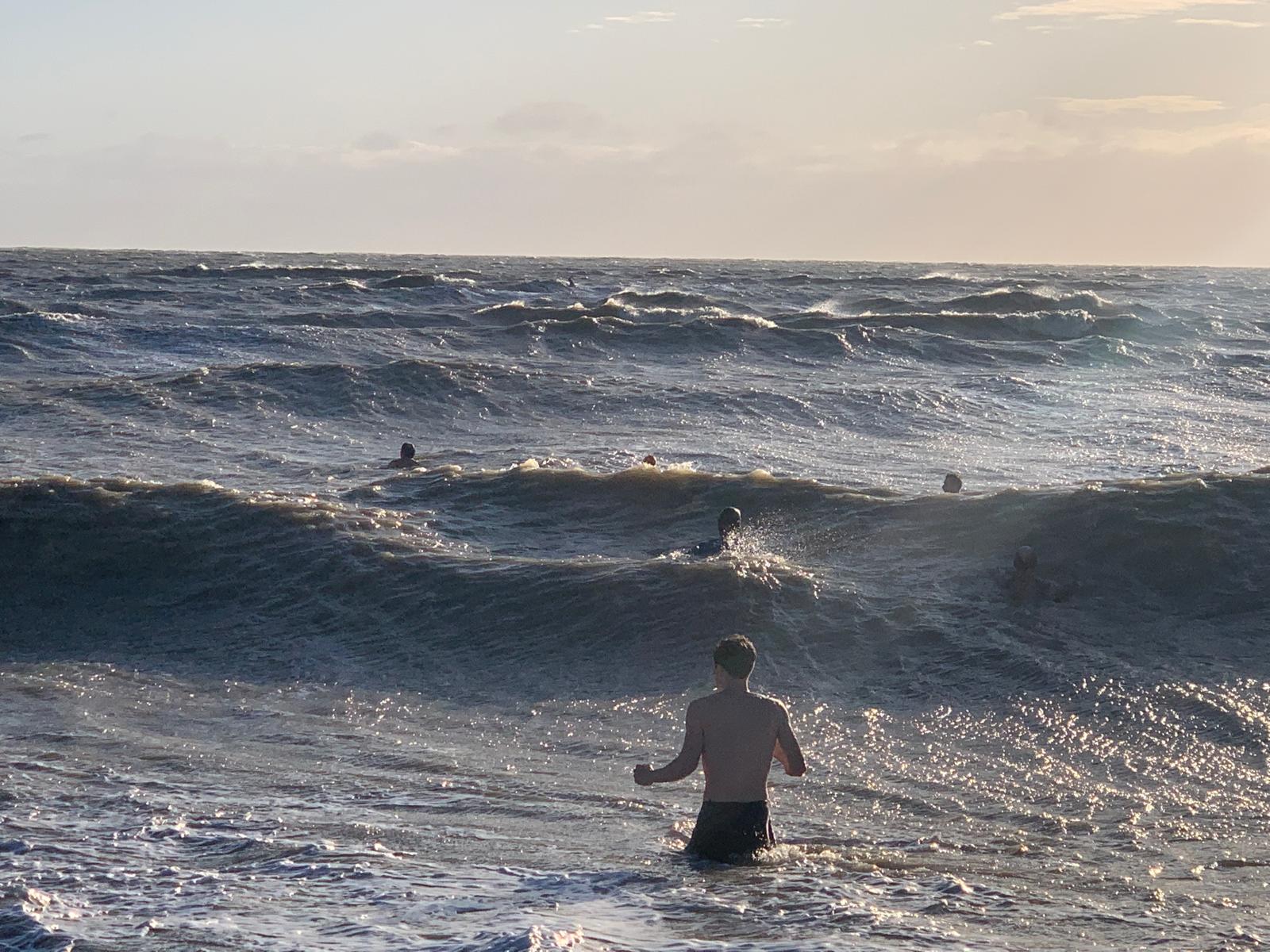 Choppy sea